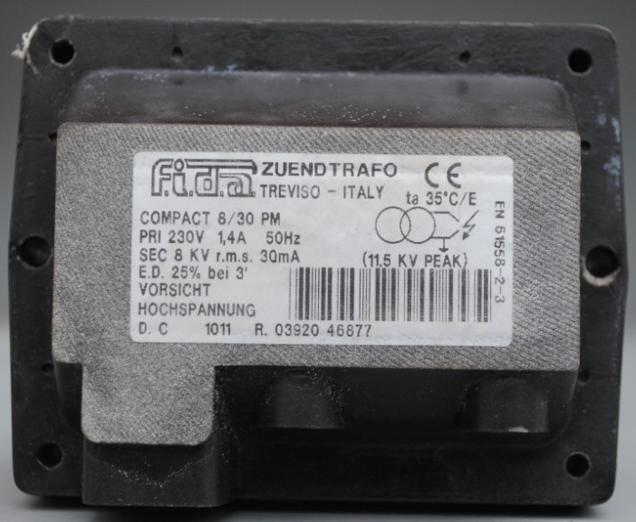 Fida ignition transformer