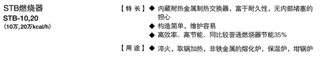 正英STB燃烧器