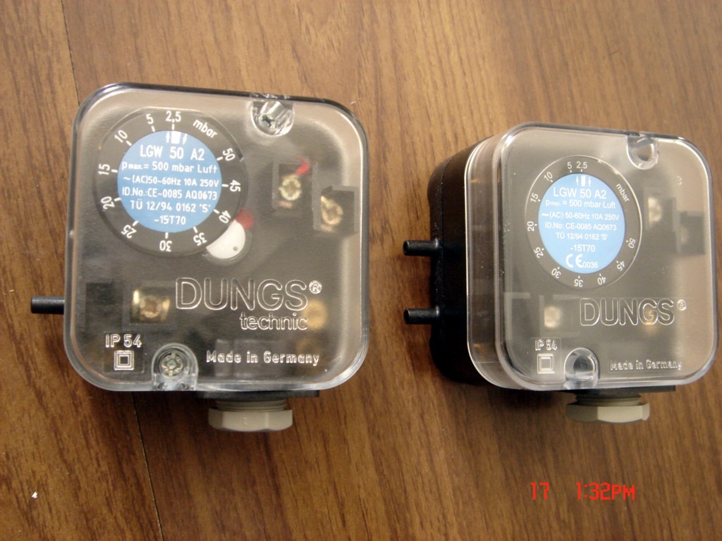 Dungs pressure switch