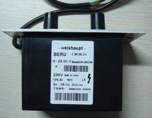 Weishaupt ignition transformer